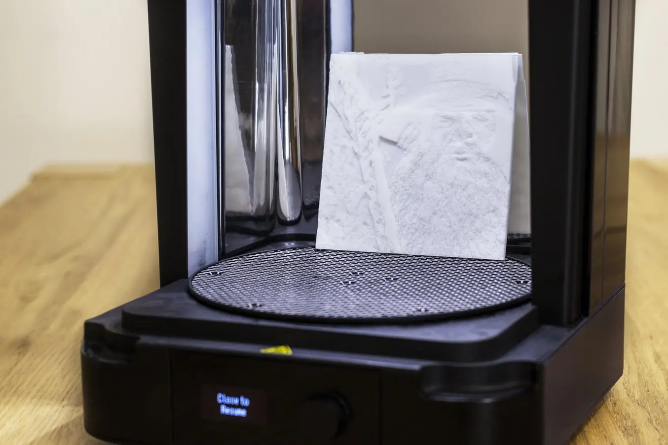 Curing 3d printed lithophane