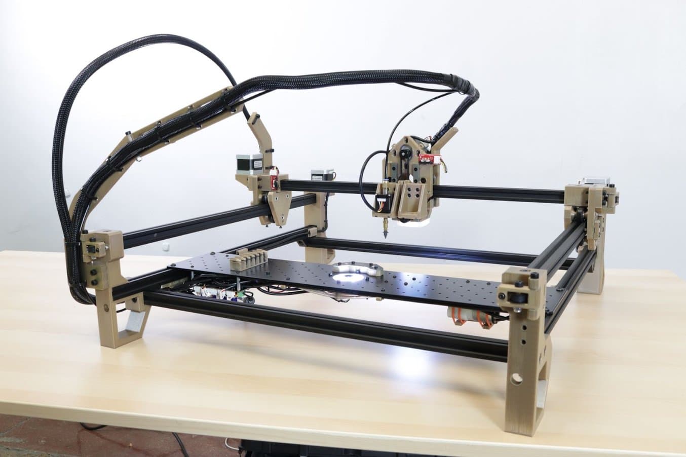 The LumenPnP by Opulo uses many parts printed on the Form 3 SLA 3D printer.