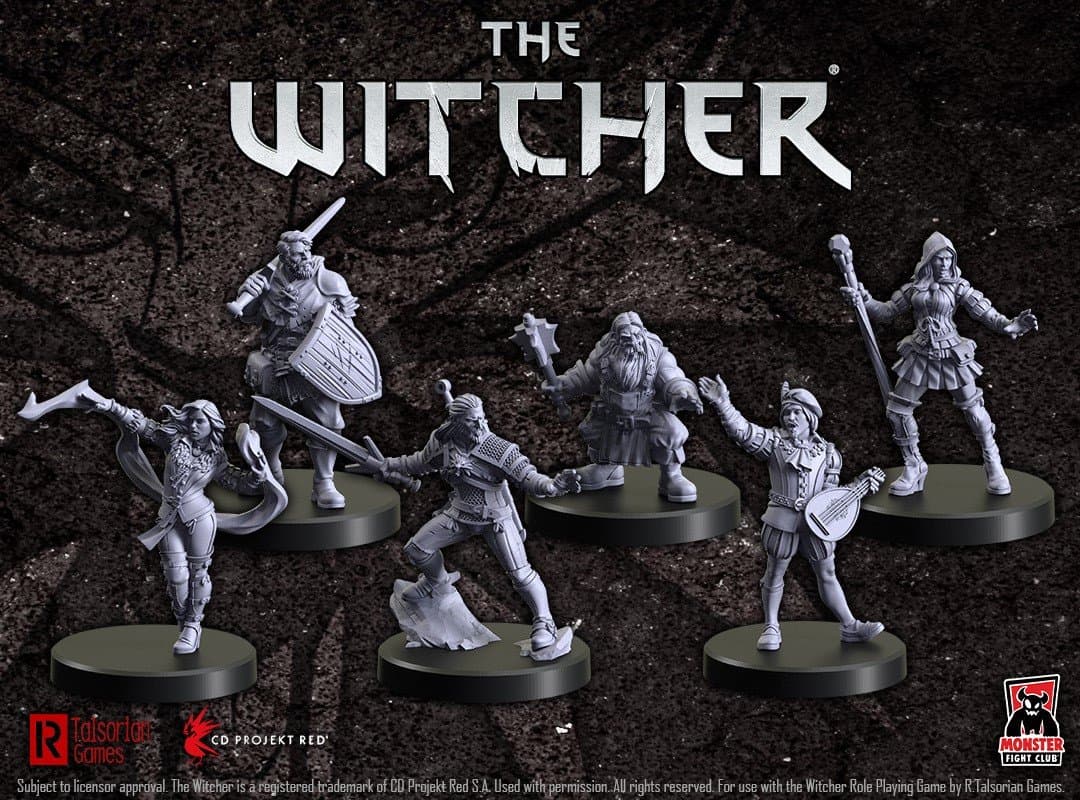 Le miniature di The Witcher di Monster Fight Club.