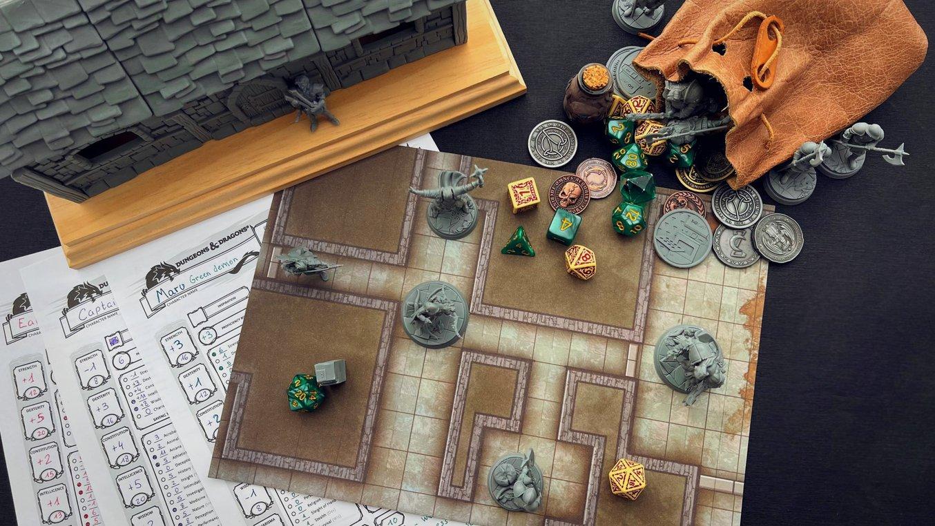 Dungeons & Dragons parts made with SiOCAST.