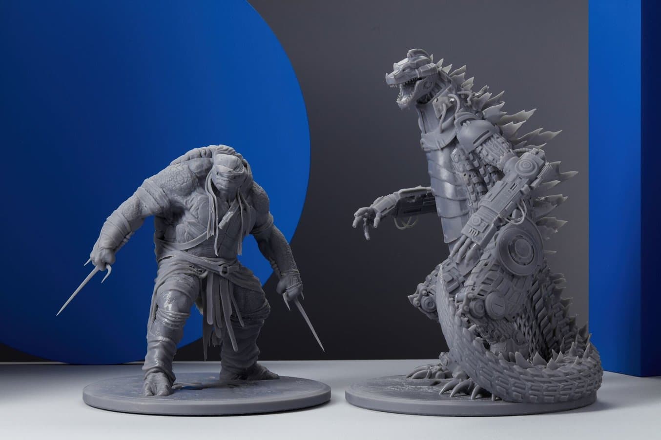 3D printed models