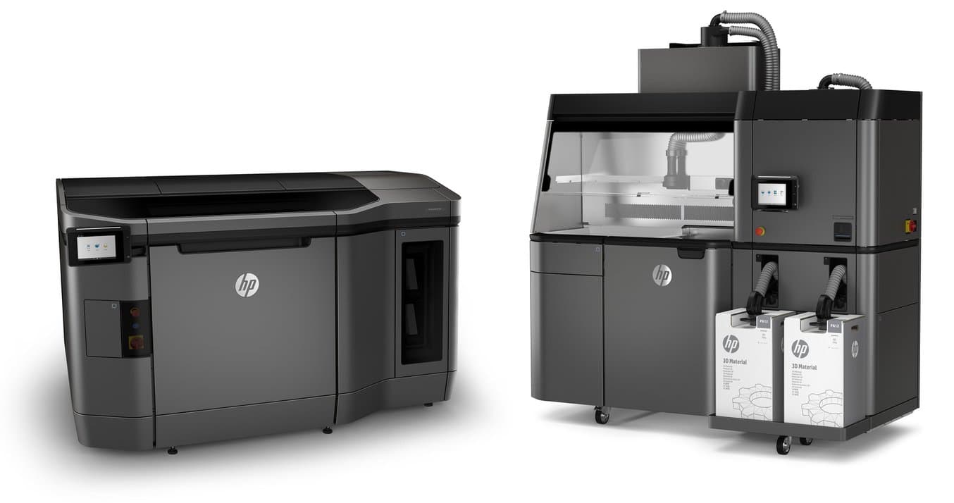 Hewlett Packard (HP) multi jet fusion (MJF) 4200 3D printer.