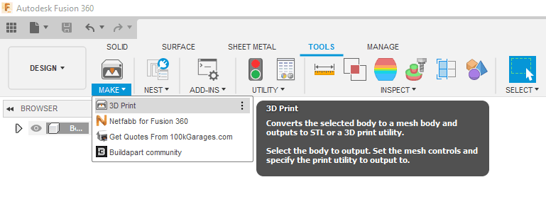 Impresión 3D desde Fusion 360