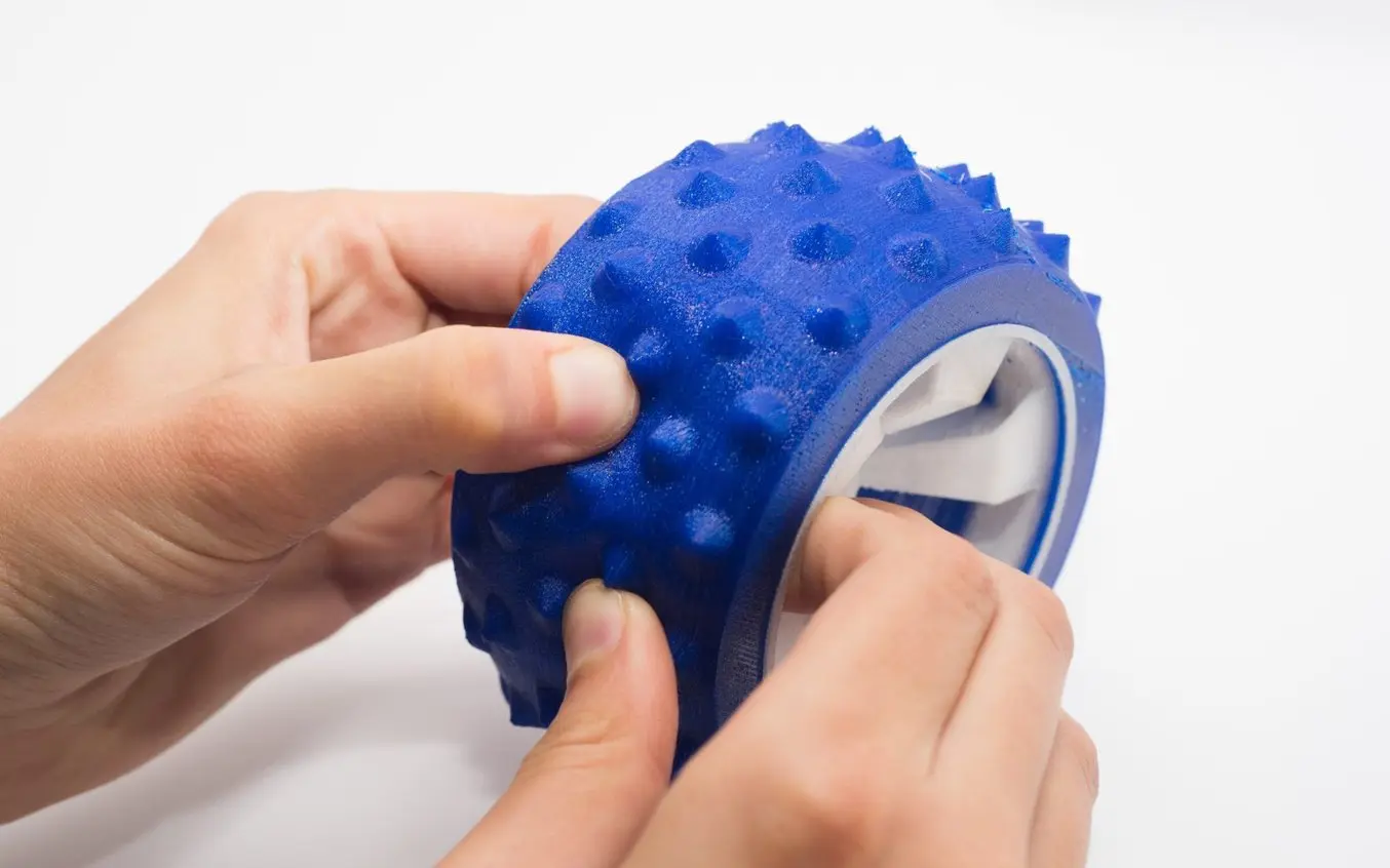 prototype de pneu imprimé en 3D FDM avec du TPU