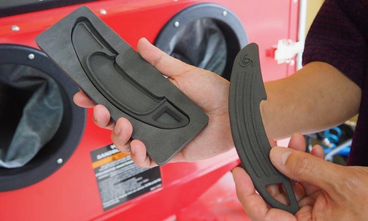 piezas de coche impresas en 3D mediante sls