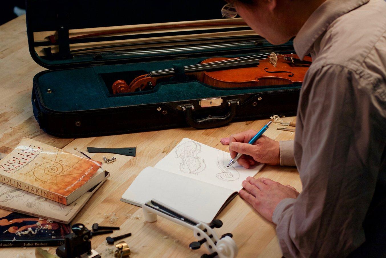 Designing a 3d printed violin