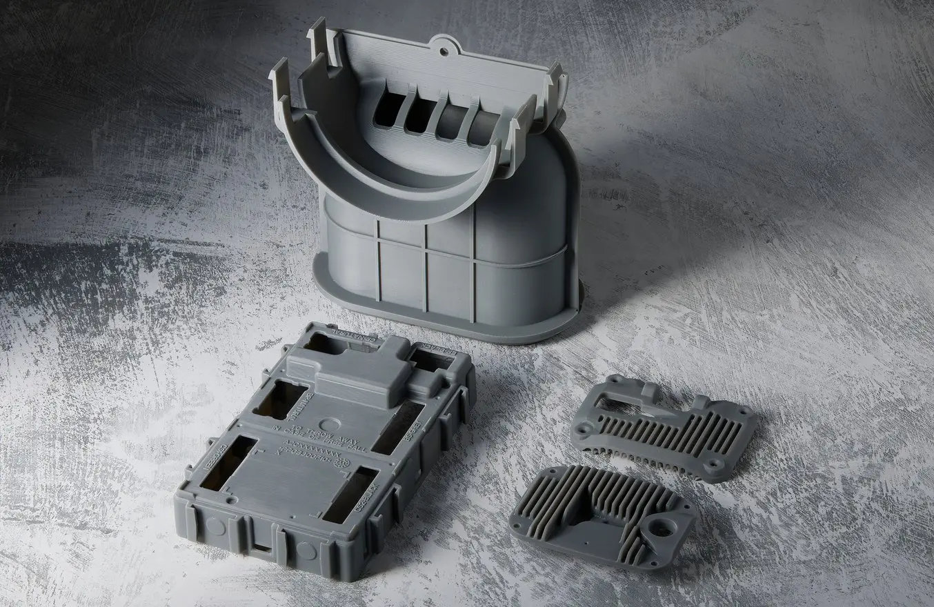 3D-Druckteile aus Grey Resin
