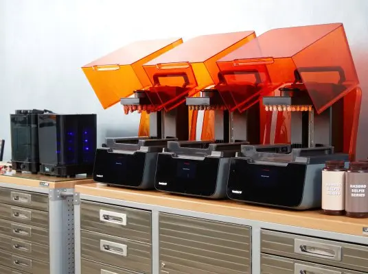 Fleet of Formlabs Desktop 3D Printers