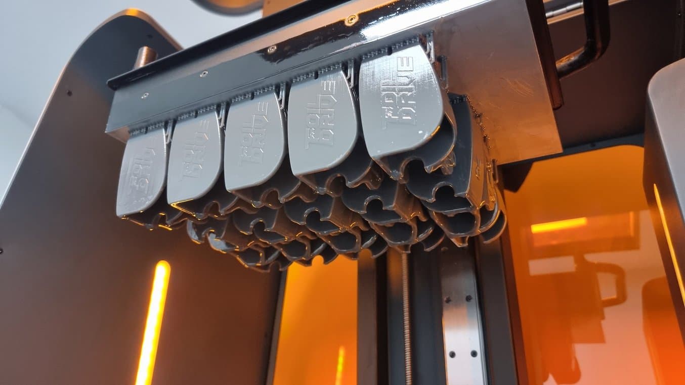 brackets for foiling sports equipment printed in Tough 2000 Resin on the Form 3L