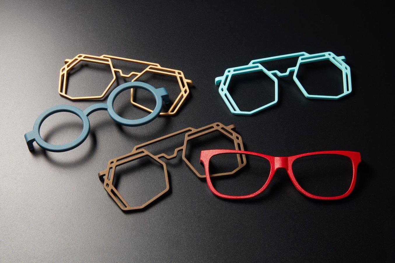 glasses frames 3D printed and cerakoted