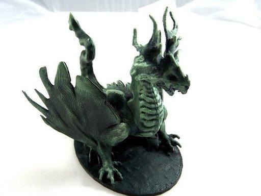 3Dモデル“Forest Dragon”。Pinshapeにて無料でダウンロード可能（デザイン：Dutchmogul）。