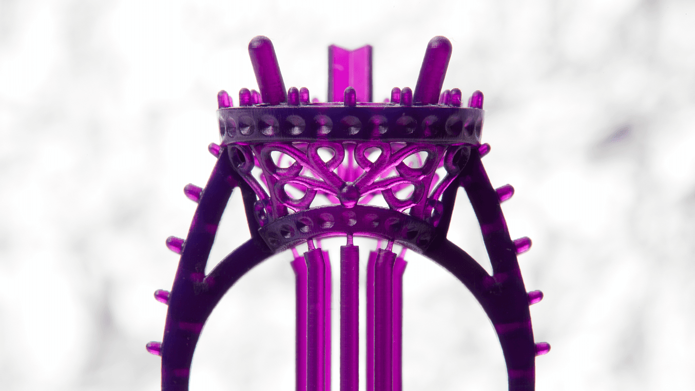 Ring 3D gedruckt in Castable Wax Resin