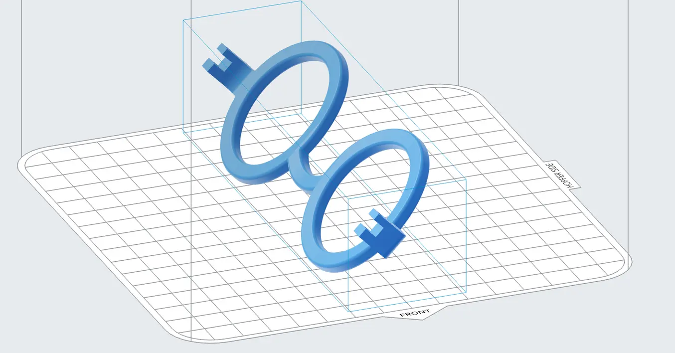 eyeglasses in preform at 45 degree angle
