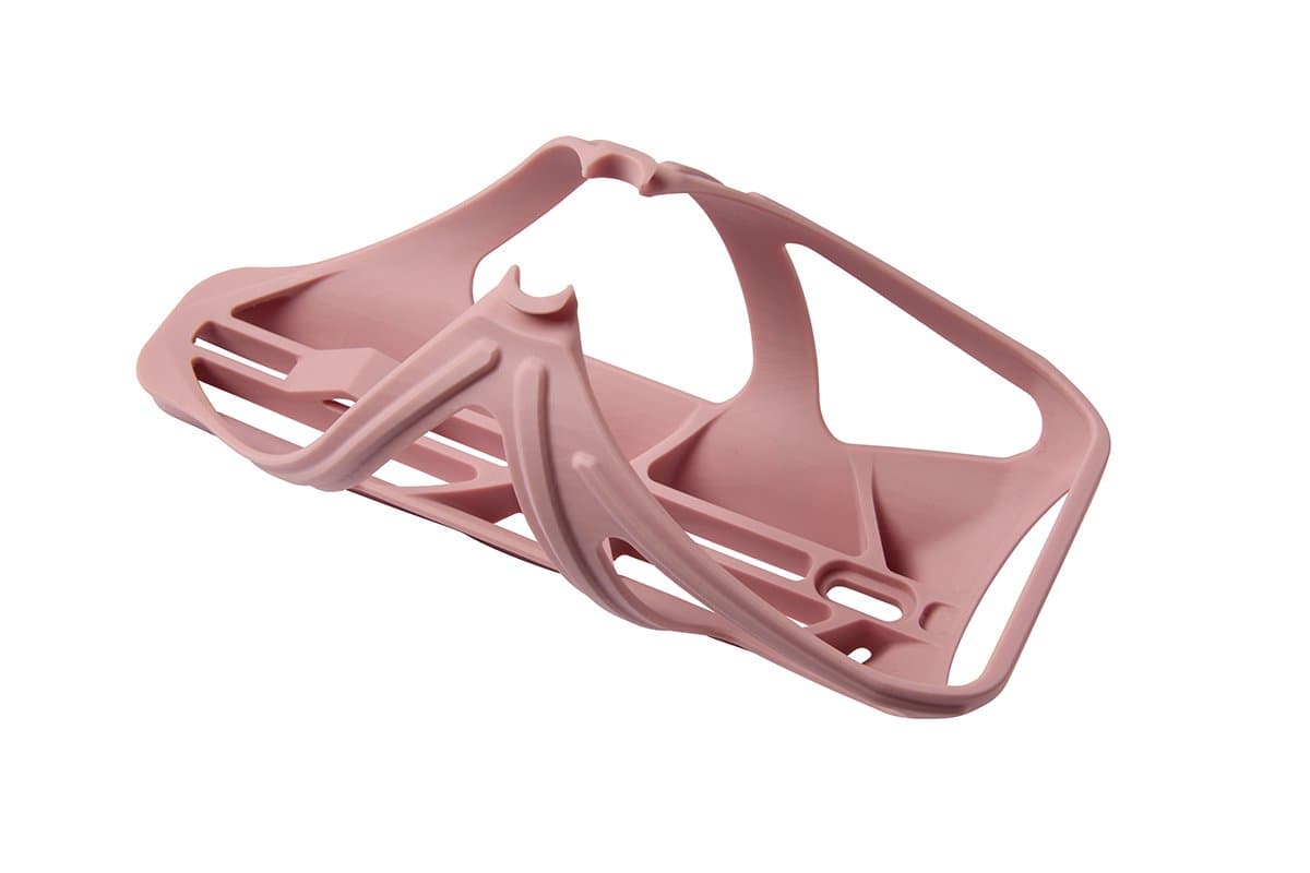 3D printed water bottle holder in pale pink