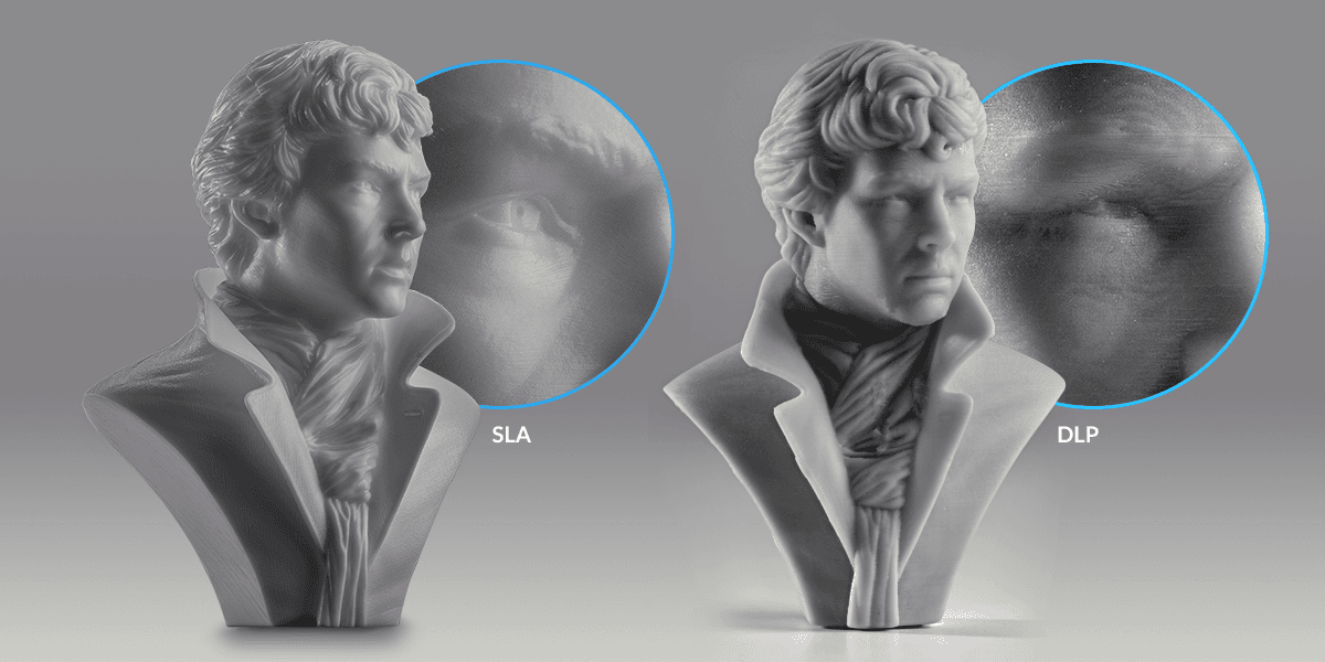 SLA vs. DLP 3D printing technology - quality comparison