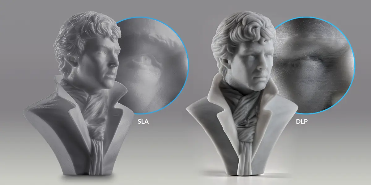 SLA vs DLP resolution