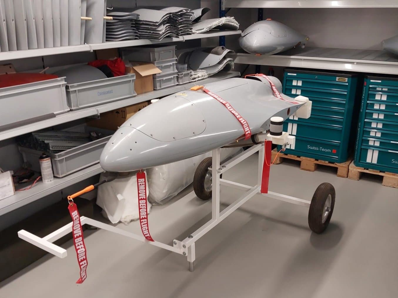 Funktionaler Prototyp einer Drohne von PMRobotics mit 3D-gedruckten Teilen aus Formlabs Fuse 1+ 30W