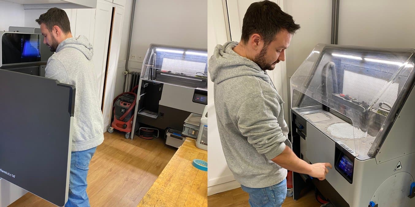 Formlabs Fuse 1+ 30W und Fuse Sift in der Werkstatt von PMRobotics