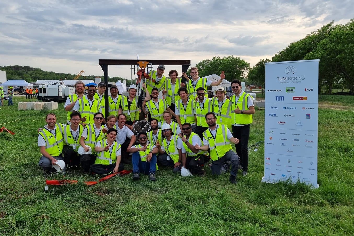 TUM Boring team in Bastrop, Texas in April 2023.