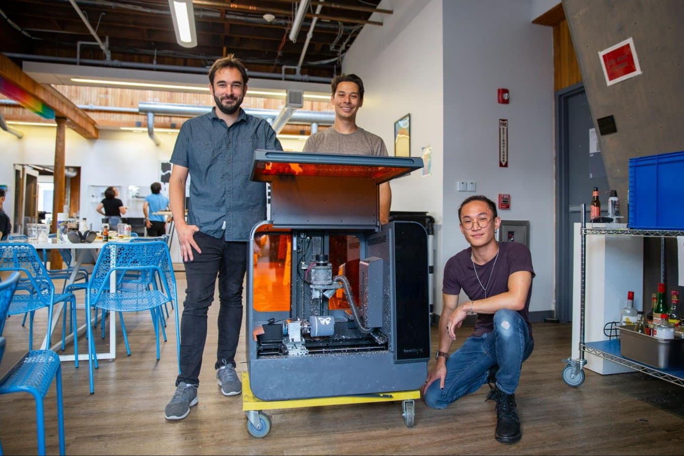 A small team of three Formlings turned the Form 3L into a CNC lathe.