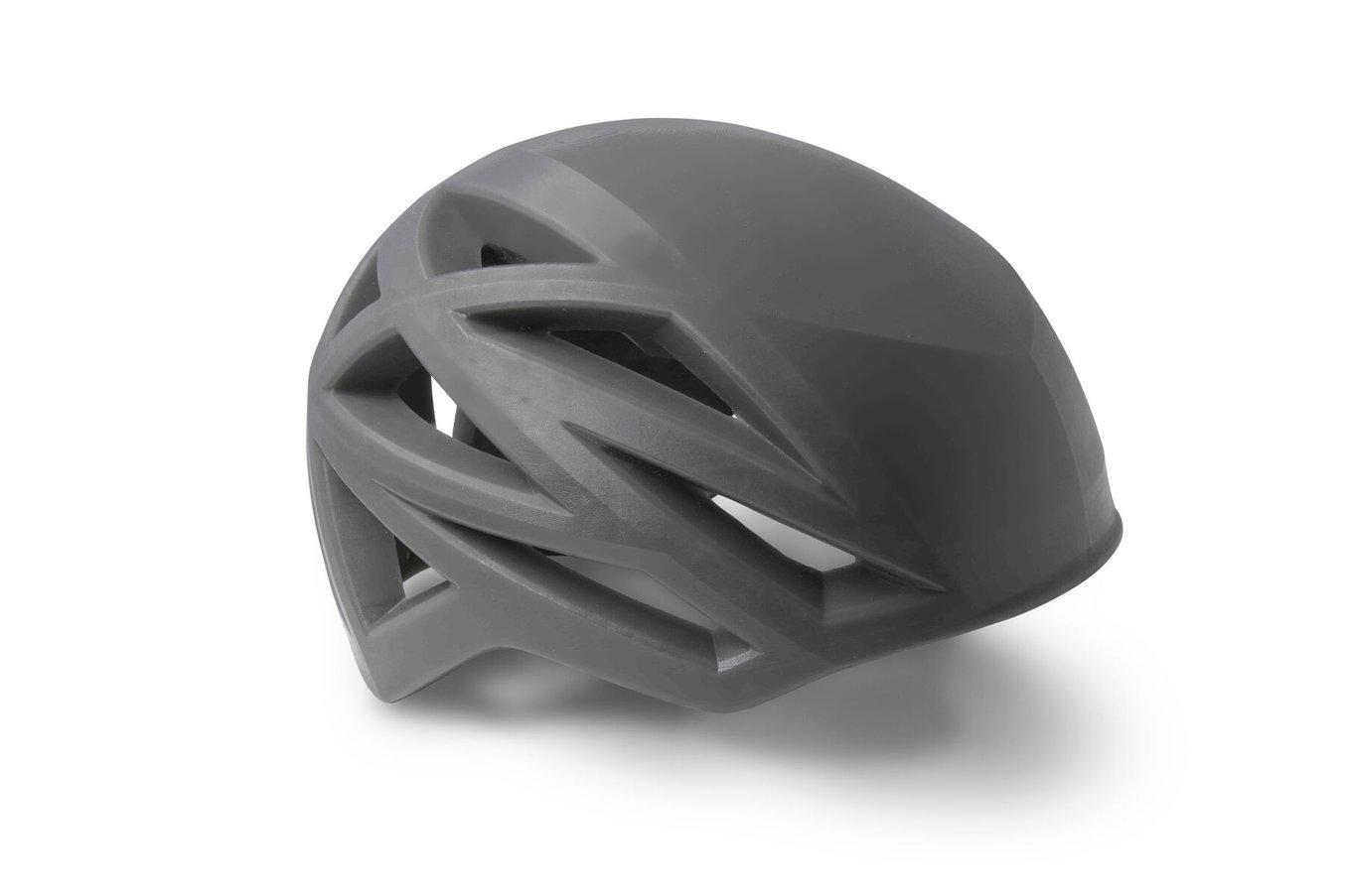 3Dプリントしたヘルメットの試作品