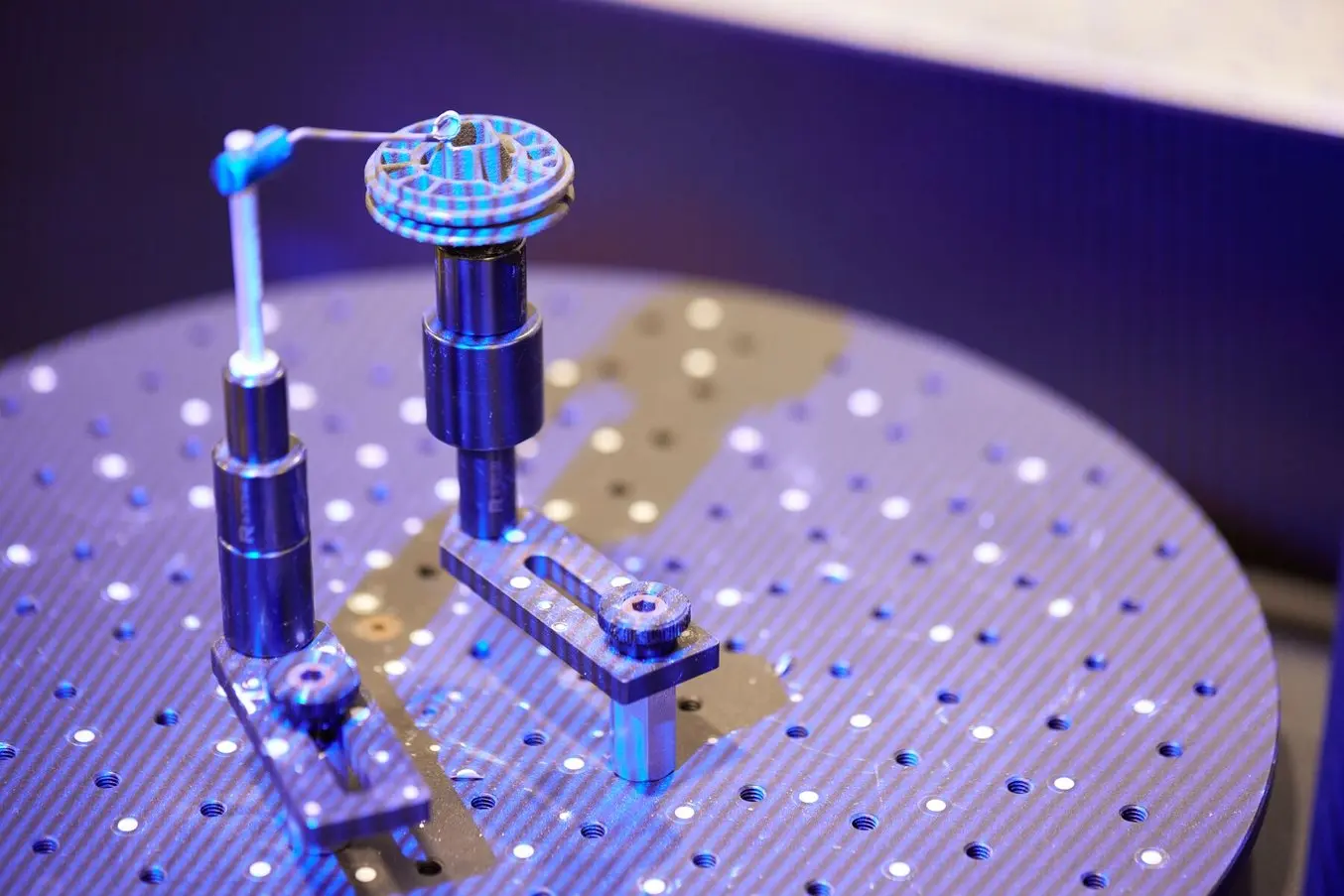 An object being 3D scanned