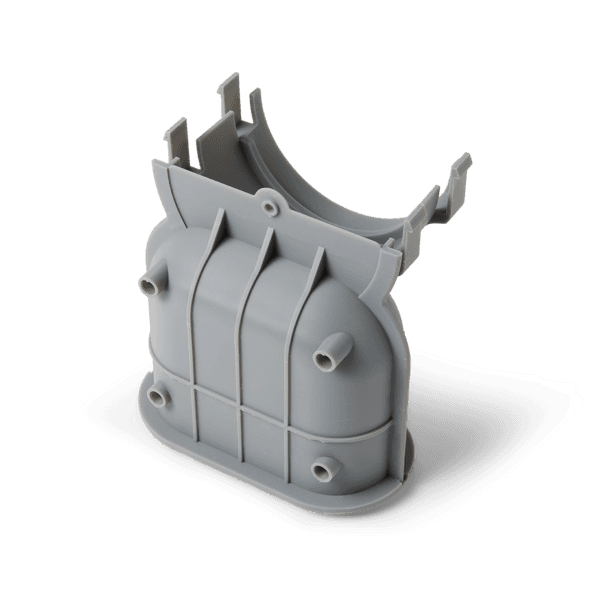 Part 3D printed in Grey Resin