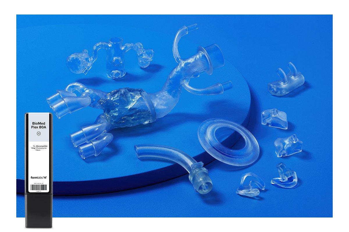 BioMed Flex 80A Resin - piezas médicas impresas en 3D