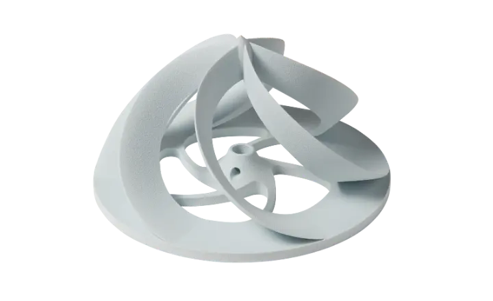 Part 3D printed in Nylon 12 White Powder