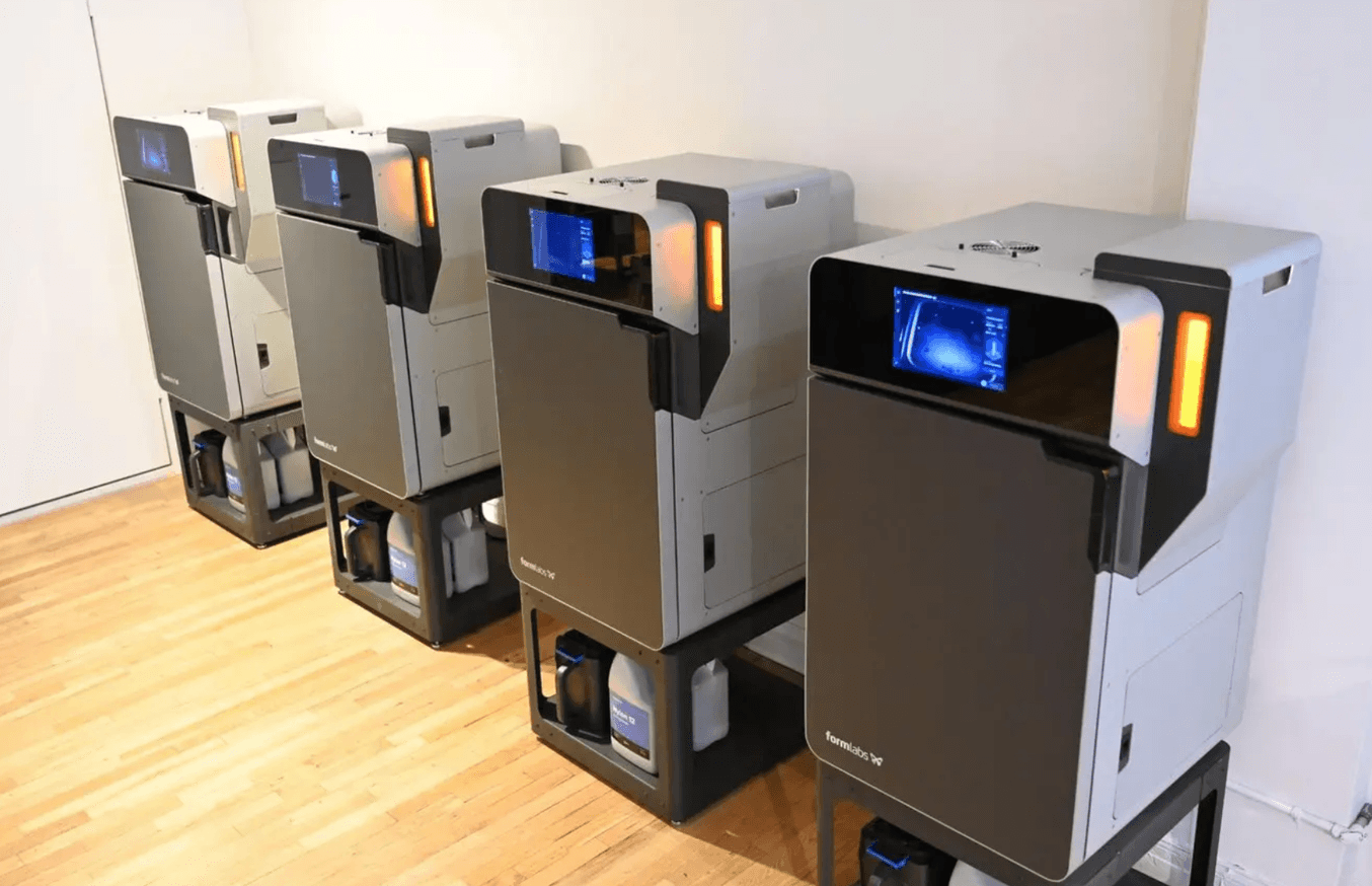 Fuse 1 3D printers in a Manhattan office space