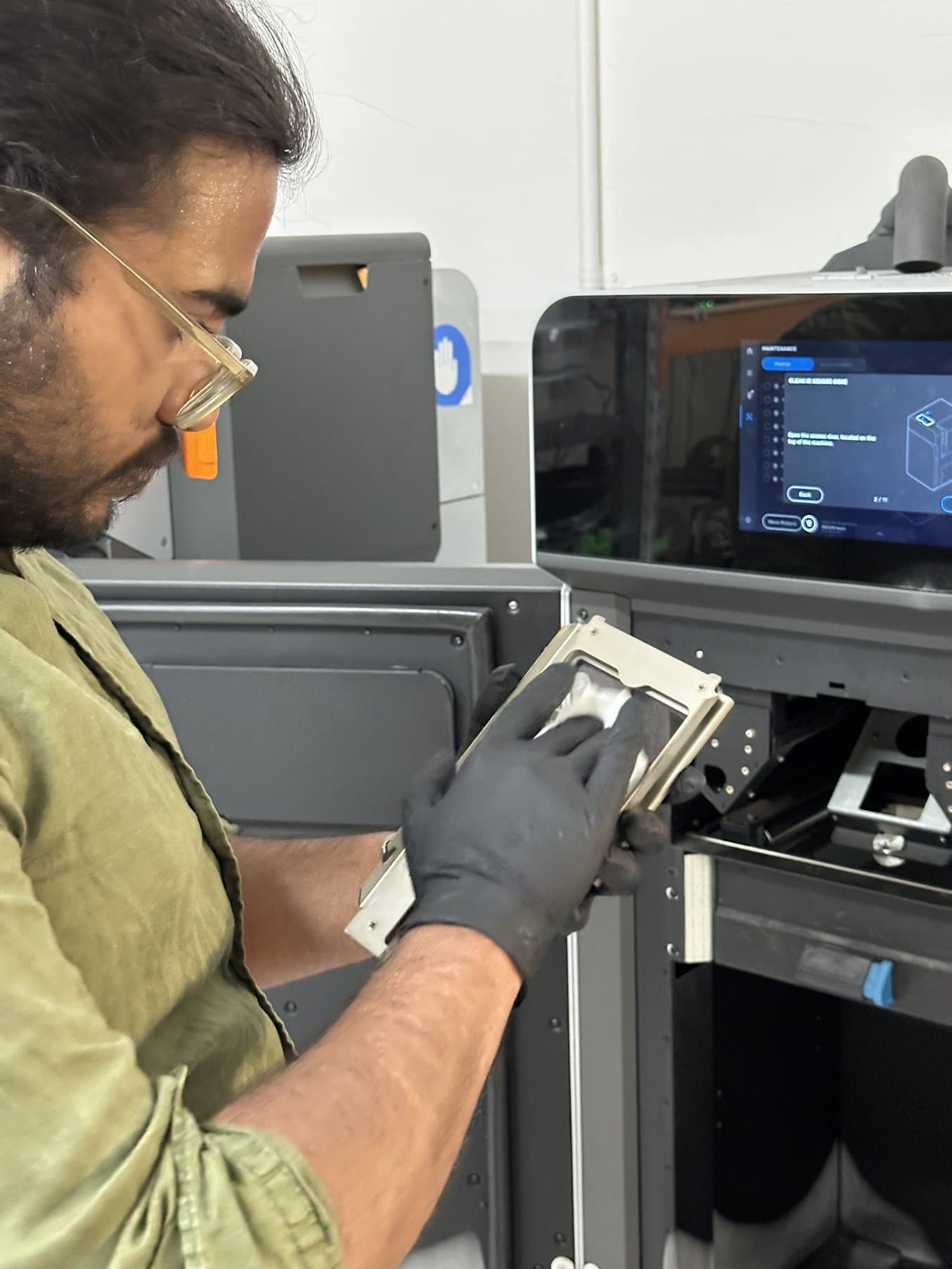 cleaning the optical cassette