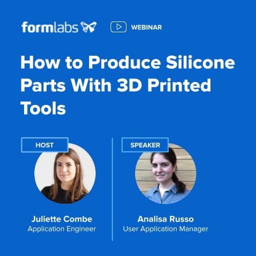 webinar sulla produzione di parti in silicone - Formlabs