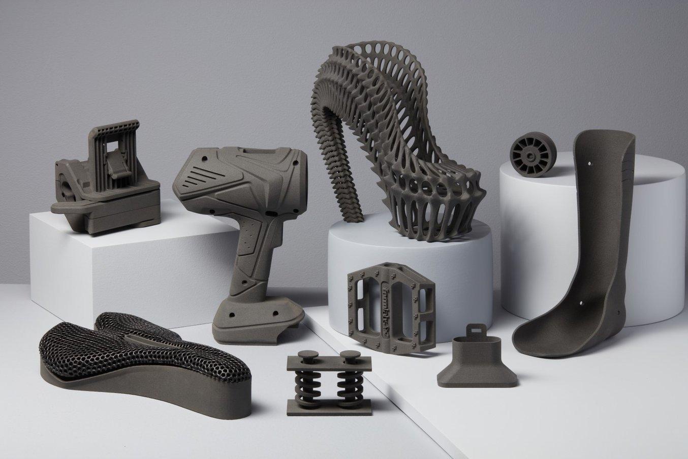 Druckteile aus dem SLS-3D-Drucker Fuse 1