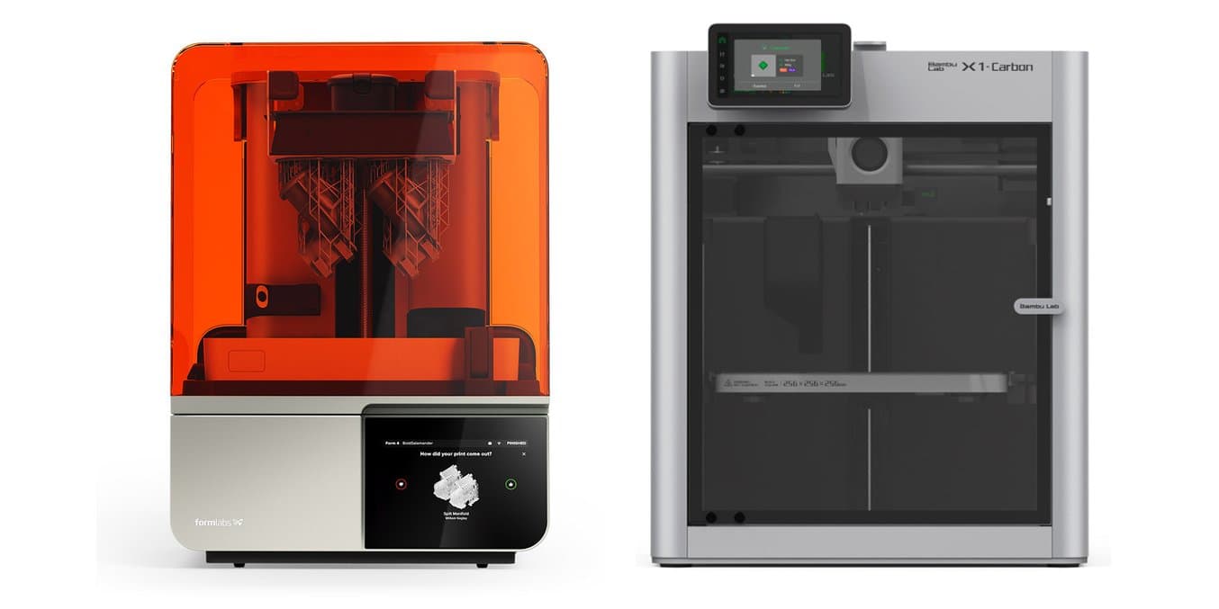 Form 4 vs. Serie Bambu Lab X1