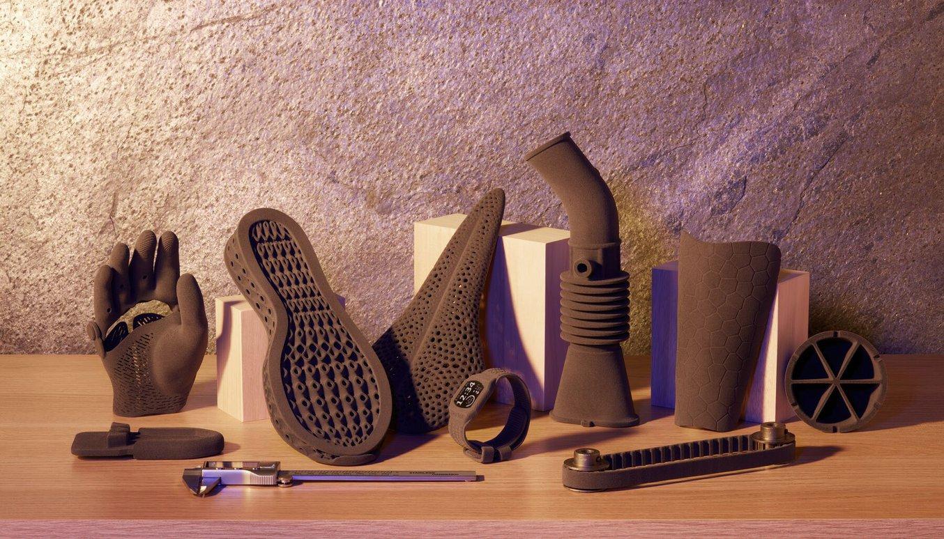 Piezas flexibles impresas en 3D mediante SLS