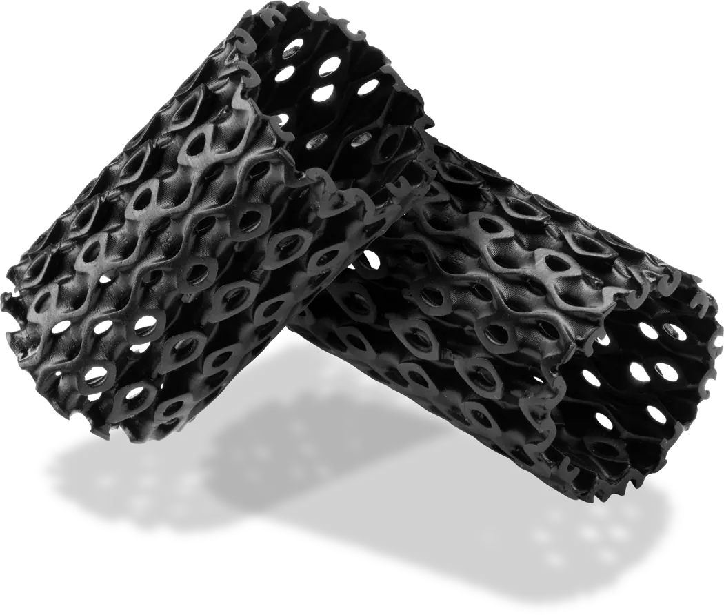 elastic 3D printed sample