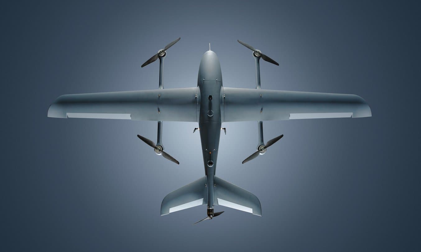 nextech's fixed wing drone (rendering)