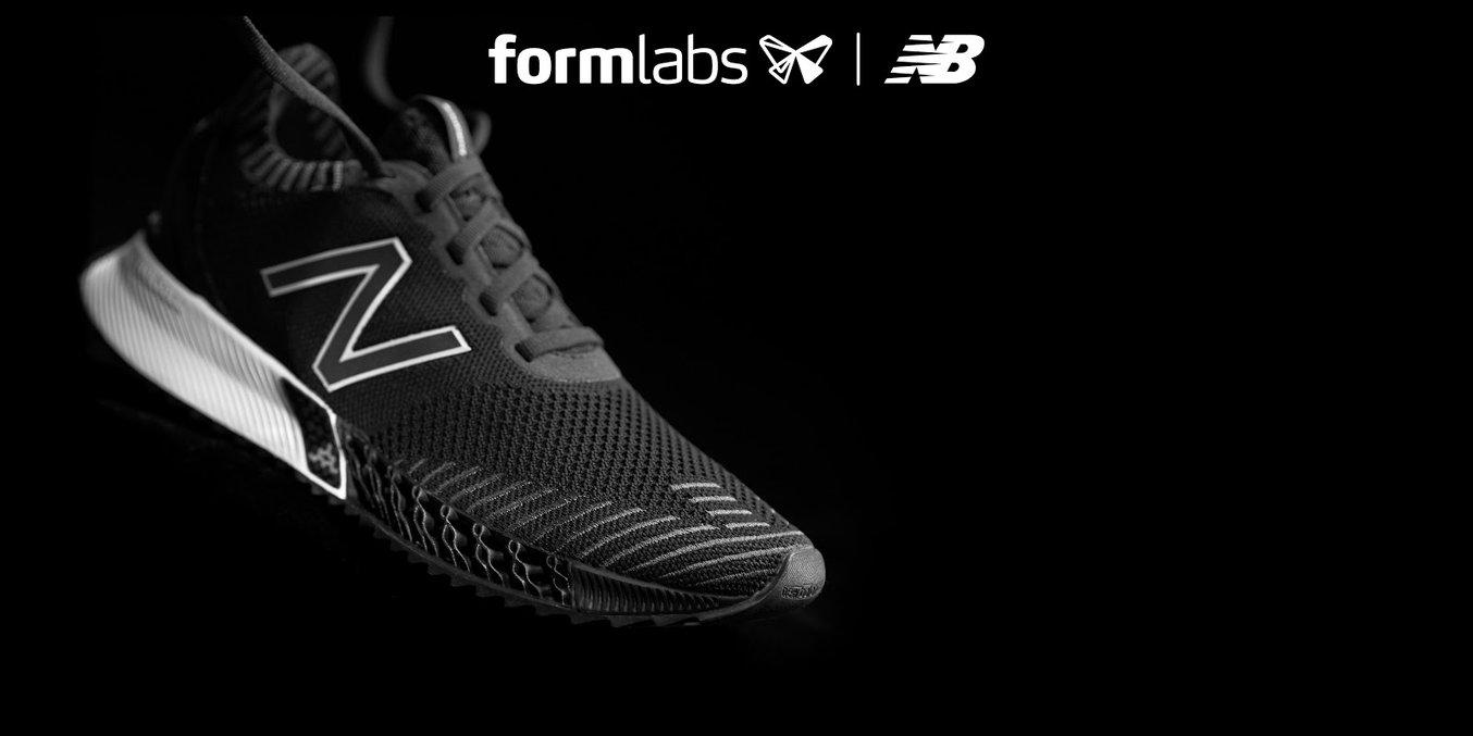 The forefoot midsole of the FuelCell Echo Triple was printed on a Formlabs 3D printer.
