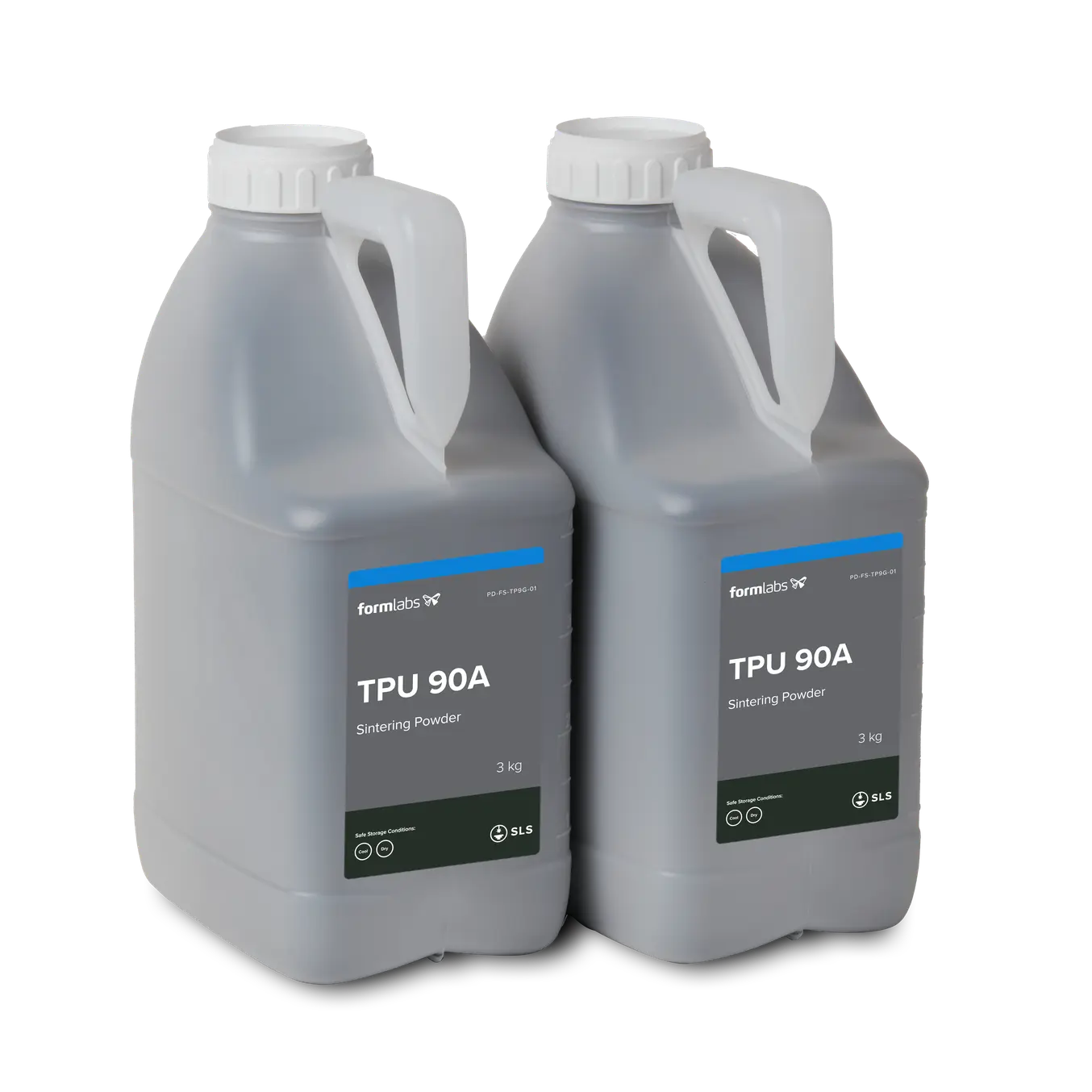 2 jugs of 3kg of TPU 90A Powder for the Fuse Series SLS 3D printer