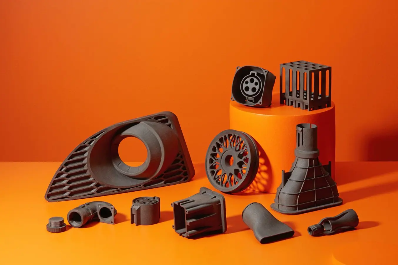 Carbon fiber 3D printed parts