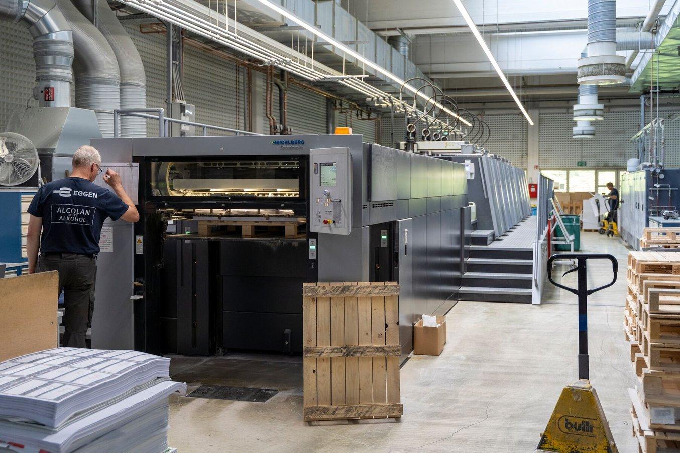 Meinders & Elstermannに設置されているHEIDELBERG製印刷機