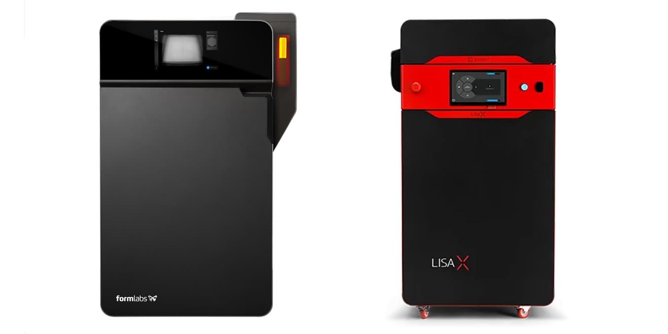 Fuse 1+ 30W di Formlabs e Lisa X di Sinterit