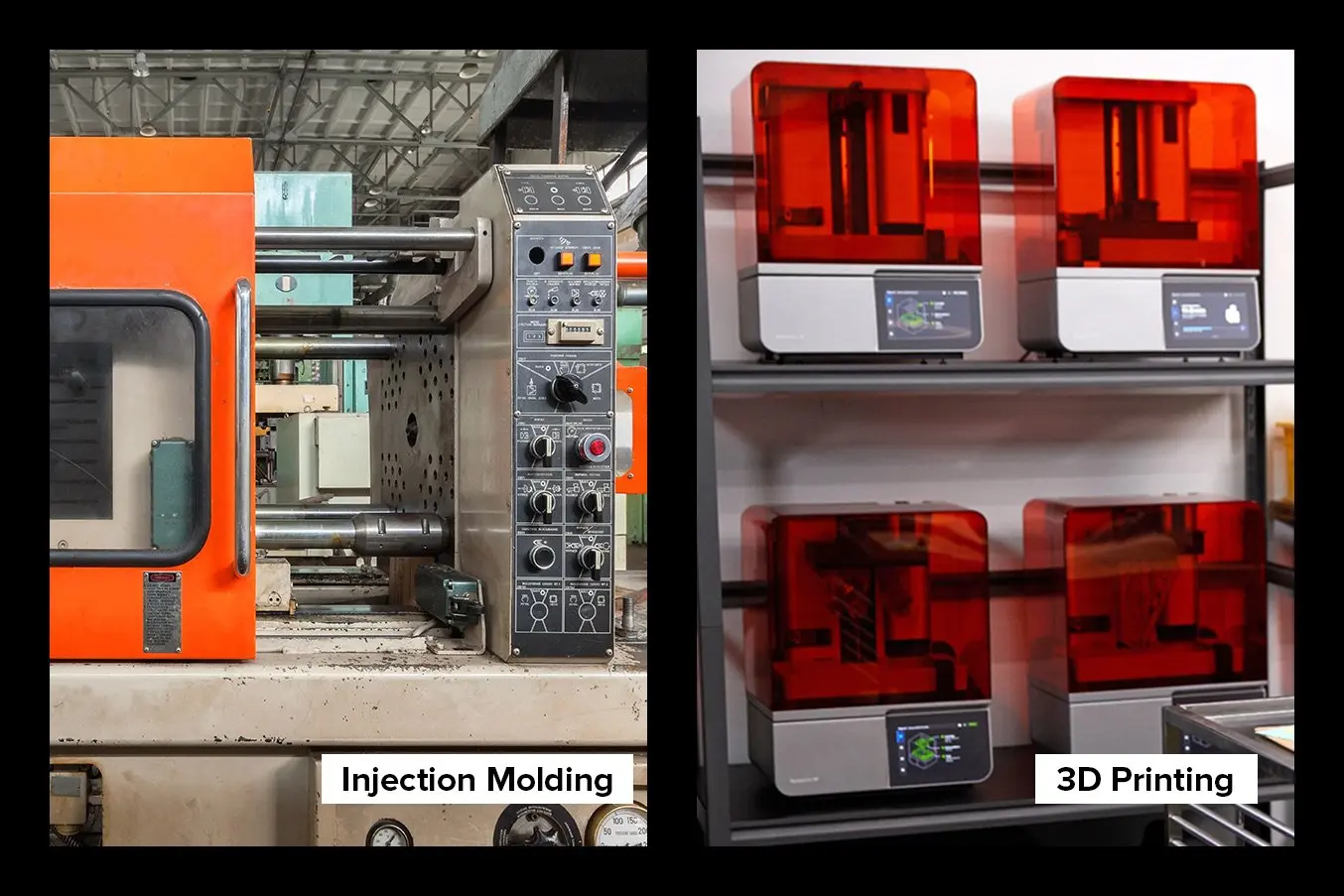 Form 4 vs. injection molding