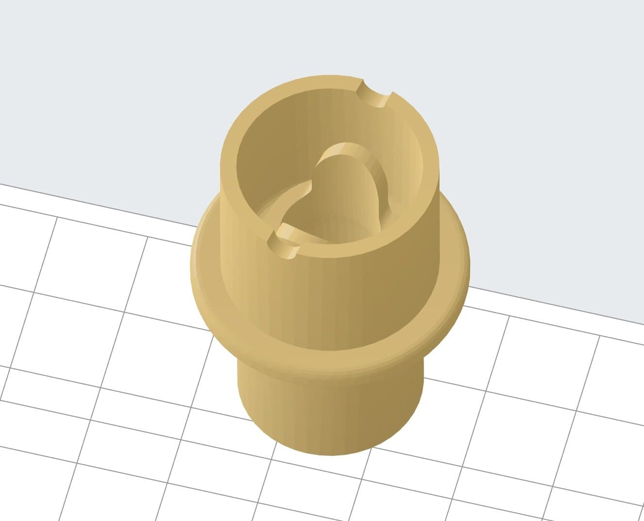 3D-Modell des Adapters für einen AIRVO2-Nasenbefeuchter