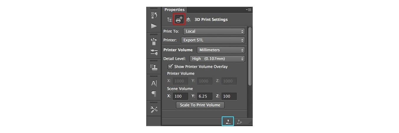 Scene volume lithophane export