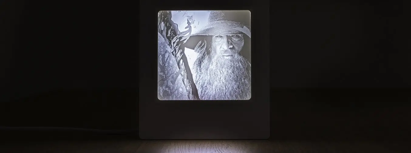 3d gedruckte lithophane - Gandalf