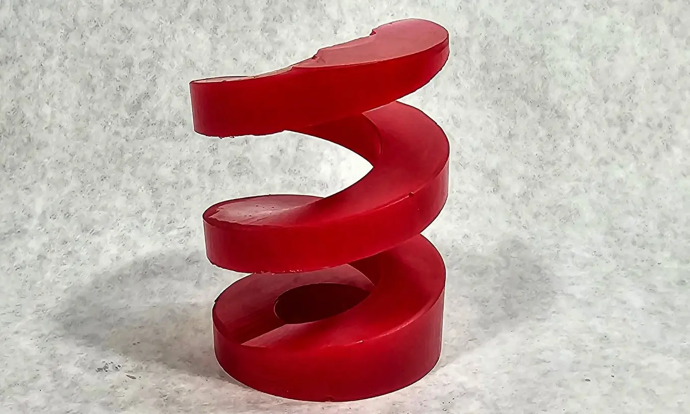 polyurethane part from 3D printed mold